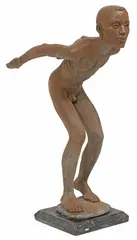 Charles Umlauf, The Diver (Arthur), c.1956, Patinated bronze sculpture