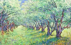 Robert A. Daughters, Summer Orchard, oil on canvas
