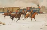 Barbara Ruth Garvin, A Western Welcome, oil on canvas