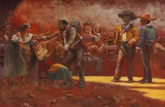 Charles William Shaw, Saloon, oil on canvas