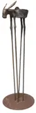 Thomas Molesworth, Burro, c. 1938, Patinated wrought iron sculptural ashtray