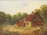 William Frederick Witherington, Cottage in a Rural Landscape, oil on canvas
