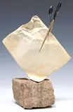 Warren Cullar, Stone Paper Scissors, Cast bronze sculpture