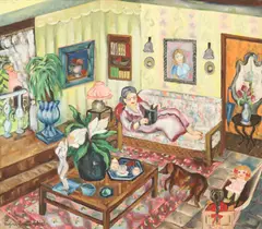 Virginia Miretti, El Rincon de Los Secretos, oil on canvas