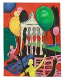 Lena Pack, Birthday Party, Gallery-wrapped oil on canvas