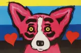 George Rodrigue, You See the Love Over Me, silkscreen on paper