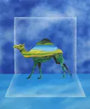 Gianni Celano Giannici, Dromedary Camel, acrylic on canvas
