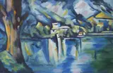 Paul Cézanne, Lac d'Annecy (Lake at Annecy), oil on canvas