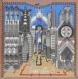 Pedro Friedeberg, Malabaristas parapsicologicos, serigraph in colors on paper