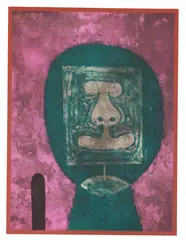 Rufino Tamayo, Cabeza en Verde (Head in Green), lithograph in colors on paper