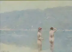 Andre Gisson, The Bathers, oil on canvas