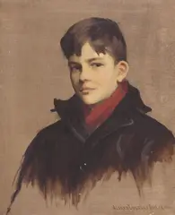 Alfred Everett Smith, Portrait of George R. Dreher as a Boy, 2010, oil on canvas