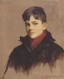 Alfred Everett Smith, Portrait of George R. Dreher as a Boy, 2010, oil on canvas