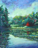 Louise Thompson, Cool Waters - Algonquin Park, acrylic on canvas