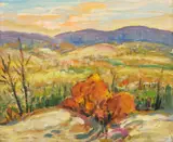Peter Stoyanoff, A-O-C-A, oil on Masonite