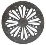 Egidio Casagrande, Egidio Casagrande (1911-1962), Large Italian patinated metal wall charger