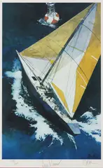 Bart Forbes, Americas Cup Yacht Race, limited edition offset print on paper