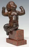 Charles Umlauf, Young Boy (Karl), Patinated bronze sculpture