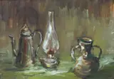 A. Padricelli, Composizione, Italian School oil on canvas