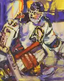 Mark Gray, Dominik Hasek of the Buffalo Sabers (Dominik Hasek, oil on canvas