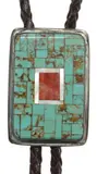 Charlie Bird, Charlie Bird (Kewa-Laguna, Native American silver (content unknown) bolo tie