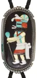 Beverly Etsate, Beverly Etsate (Zuni, Native American silver (content unknown) bolo tie