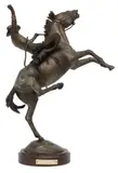 Frank Polk, High, Wide and Handsome, Patinated bronze sculpture