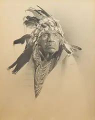 Don, Study for a Chief, pencil sketch on paper