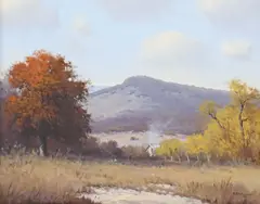 Jerry Ruthven, Autumn Landscape, oil on canvas