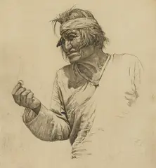 Wallace Leroy DeWolf, A Ring, etching on paper
