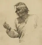Wallace Leroy DeWolf, A Ring, etching on paper