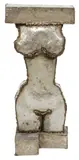 Marian Owczarski, Female Torso, Contemporary brutalist welded aluminum sculpture
