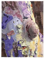 Meryl Cohen, Fabrics and Color, Contemporary unframed mixed media fabrics on canvas
