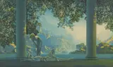 Maxfield Parrish, Daybreak, print on paper