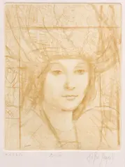 Markus Csaba, Arion, drypoint etching on paper