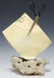 Warren Cullar, Stone Paper Scissors, Cast bronze sculpture