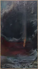 Leonardo M. Nierman, Paul & Lourdes, 1962, oil on Masonite