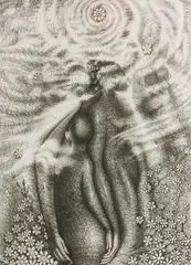 John T. Biggers, Metamorphosis III, lithograph in colors on paper