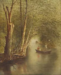 Thomas Addison Richards, Under the Birches, oil on canvas