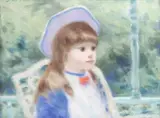 Andre Gisson, Portrait of a young girl, oil on canvas