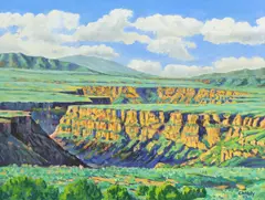 Robert Christy, Rio Grande Plateau and Gorge Near Taos, New Mexico, oil on canvas