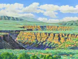 Robert Christy, Rio Grande Plateau and Gorge Near Taos, New Mexico, oil on canvas
