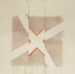 Two of a Kind, Three of a Kind by Richard Smith, lithograph in colors with paper clips on paper, sold Dec 2024