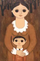 Darline Jellerson, Mother and Son, oil on canvas
