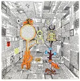 Pedro Friedeberg, The Taro News, silkscreen print in colors on paper