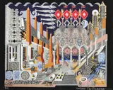 Pedro Friedeberg, Changuitos de la Cuidad (City Monkeys), silkscreen print in colors on paper