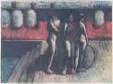Armando Morales, Despedida, lithograph in colors on paper