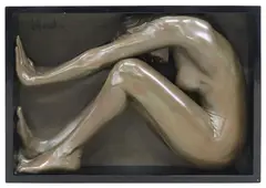 Bill Mack, Enigma, Large framed bonded bronze sculpture