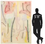 Patrick Hogan, Tenabo, Monumental unframed oil and charcoal on canvas