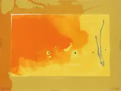 Helen Frankenthaler, Bilbao, 1998, Screenprint in colors, on wove paper, the full sheet,